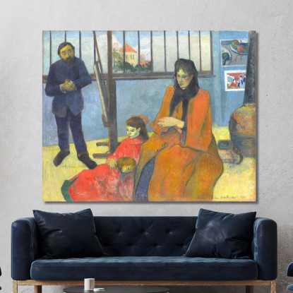 La Famiglia Schuffenecker Paul Gauguin pgg138 quadro stampato su tela