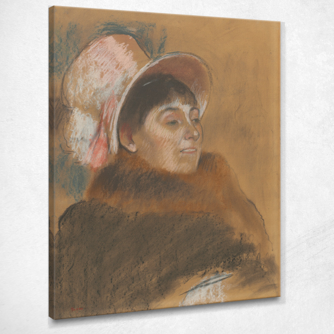 Madame Dietz-Monnin 1879 Edgar Degas edg45 quadro stampato su tela