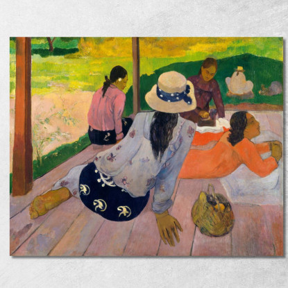 La Siesta Paul Gauguin pgg140 quadro stampato su tela