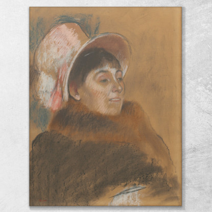 Madame Dietz-Monnin 1879 Edgar Degas edg45 quadro stampato su tela