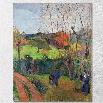 Il Salice Le Saule Paul Gauguin pgg145 quadro stampato su tela