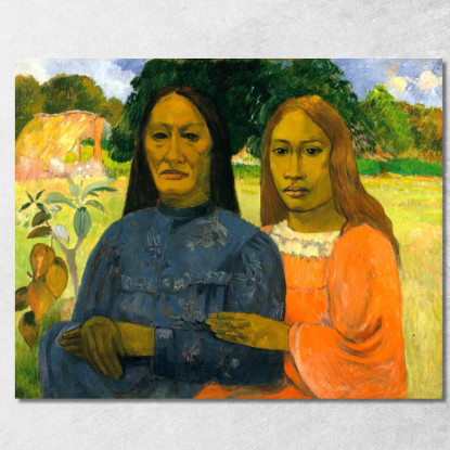 Due Donne Paul Gauguin pgg151 quadro stampato su tela