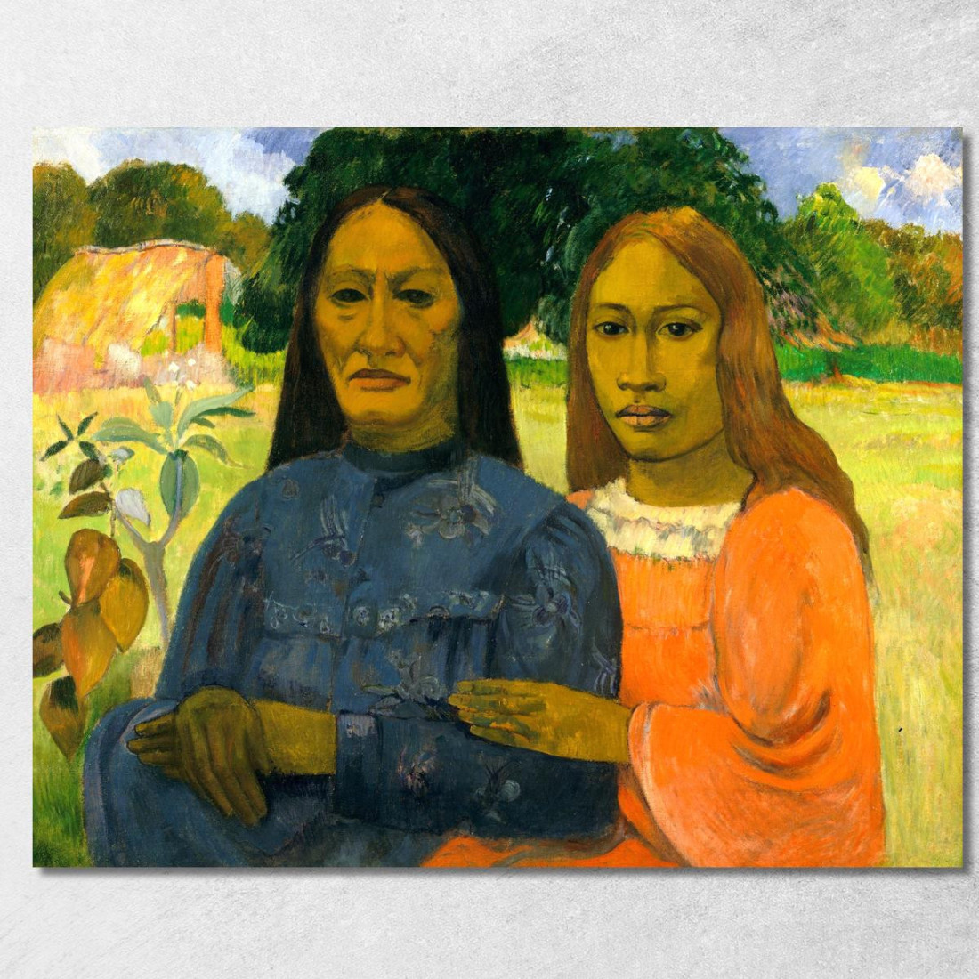 Due Donne Paul Gauguin pgg151 quadro stampato su tela