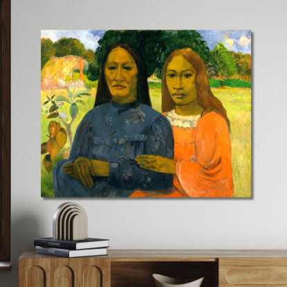 Due Donne Paul Gauguin pgg151 quadro stampato su tela