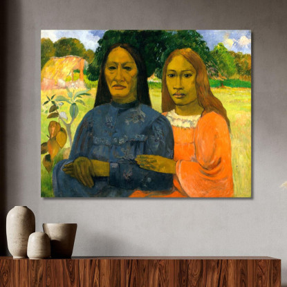 Due Donne Paul Gauguin pgg151 quadro stampato su tela