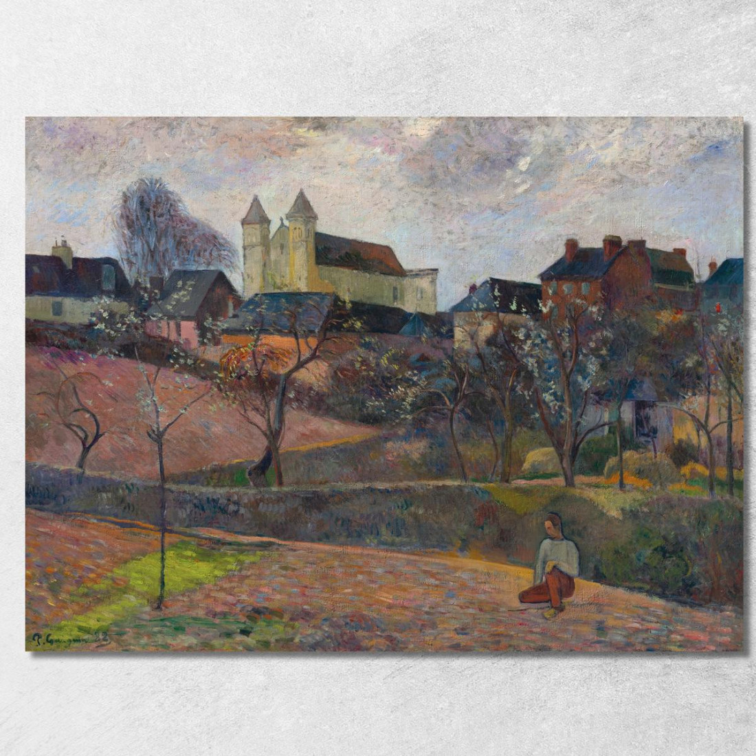 Veduta Di Rouen Paul Gauguin pgg157 quadro stampato su tela