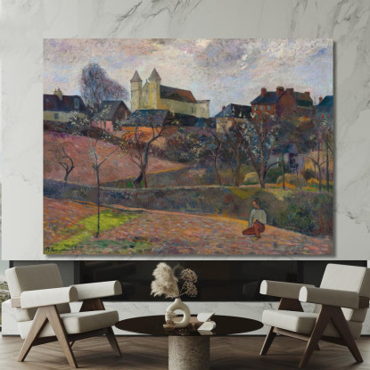 Veduta Di Rouen Paul Gauguin pgg157 quadro stampato su tela