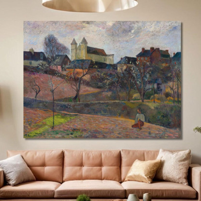 Veduta Di Rouen Paul Gauguin pgg157 quadro stampato su tela