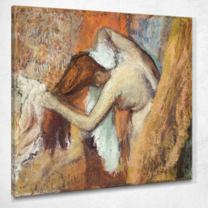 Donna Nuda Nella Sua Toilette Edgar Degas edg50 quadro stampato su tela