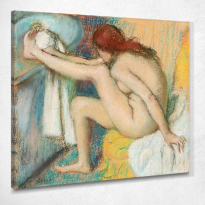 Donna Nuda Donna Che Si Asciuga Il Piede Edgar Degas edg51 quadro stampato su tela