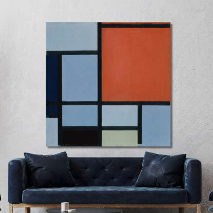 Composizione Piet Mondrian pmn33 quadro stampato su tela