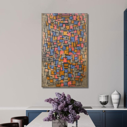 Composizione Piet Mondrian pmn34 quadro stampato su tela