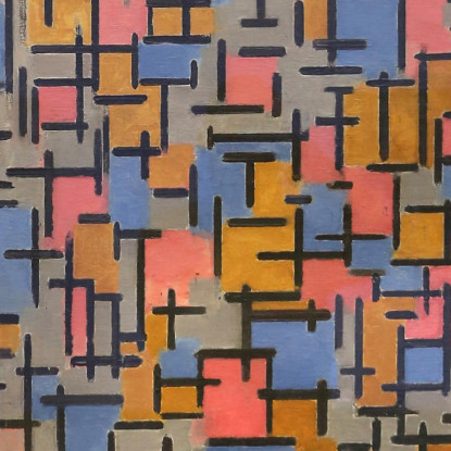 Composizione Piet Mondrian pmn34 quadro stampato su tela