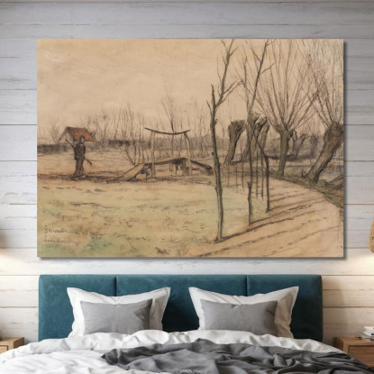 Paesaggio A Loosduinen Piet Mondrian pmn48 quadro stampato su tela