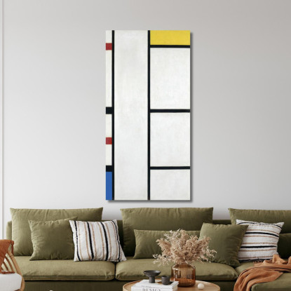 Composizione Con Rosso Giallo E Blu Piet Mondrian pmn61 quadro stampato su tela