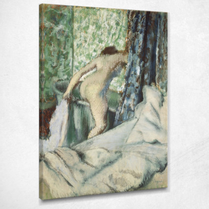 Donna Nuda Il Bagno Mattutino Edgar Degas edg57 quadro stampato su tela