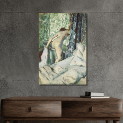 Donna Nuda Il Bagno Mattutino Edgar Degas edg57 quadro stampato su tela