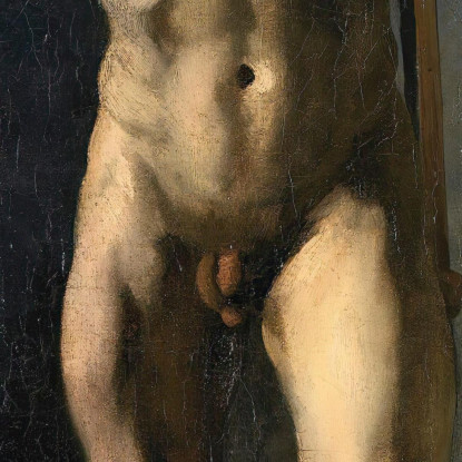 Accademia Dell'Uomo Nudo Con Spada Théodore Géricault tgr3 quadro stampato su tela