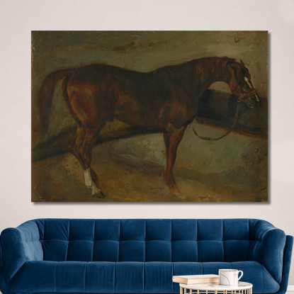 Cavallo Marrone Théodore Géricault tgr5 quadro stampato su tela