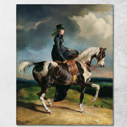 Amazzone Théodore Géricault tgr19 quadro stampato su tela