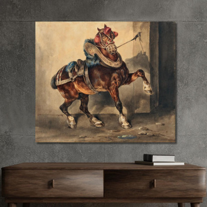 Il Cavallo Del Gessoio Théodore Géricault tgr22 quadro stampato su tela