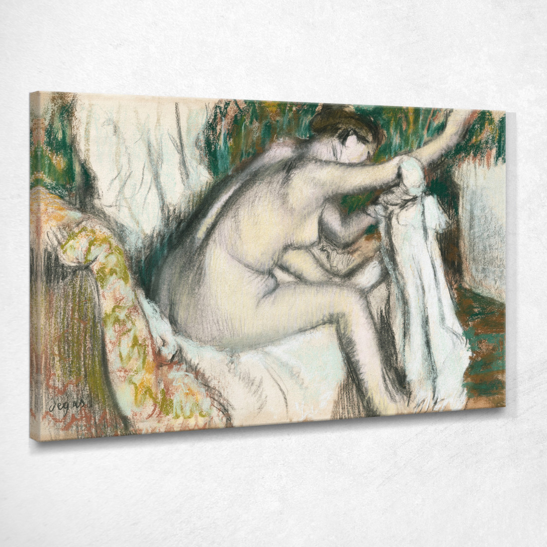 Donna Nuda Donna Che Si Asciuga Il Braccio Edgar Degas edg61 quadro stampato su tela