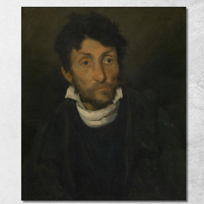 Ritratto Di Un Cleptomane Théodore Géricault tgr35 quadro stampato su tela