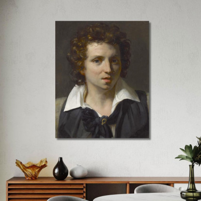 Ritratto Di Un Giovane Théodore Géricault tgr37 quadro stampato su tela
