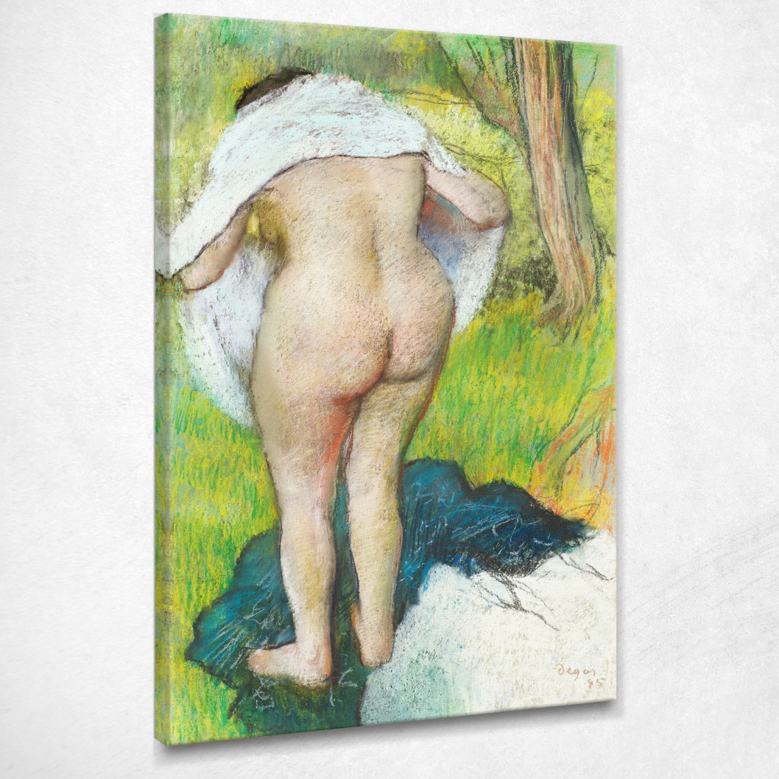 Donna Nuda Ragazza Che Si Asciuga 1885 Edgar Degas edg62 quadro stampato su tela