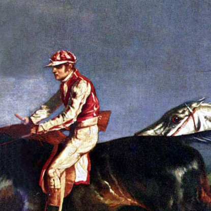 Il Derby Del 1821 A Epsom Théodore Géricault tgr46 quadro stampato su tela