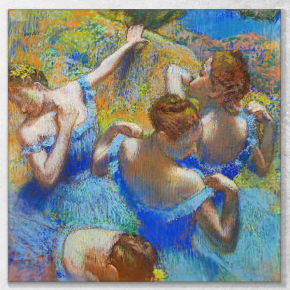 Ballerina Blu Edgar Degas edg63 quadro stampato su tela