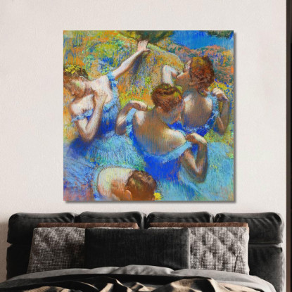 Ballerina Blu Edgar Degas edg63 quadro stampato su tela