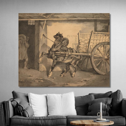 Il Cavallo Del Stuccatore Théodore Géricault tgr52 quadro stampato su tela