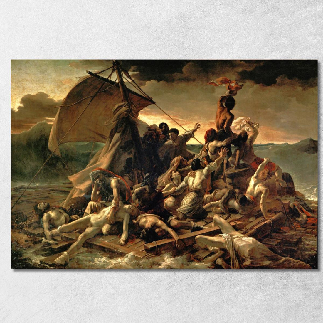 La Zattera Della Medusa Théodore Géricault tgr54 quadro stampato su tela