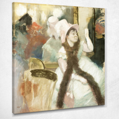 Ritratto Dopo Un Ballo In Costume Ritratto Di Madame Dietzmonnin Edgar Degas edg65 quadro stampato su tela