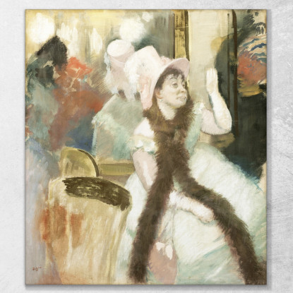 Ritratto Dopo Un Ballo In Costume Ritratto Di Madame Dietzmonnin Edgar Degas edg65 quadro stampato su tela