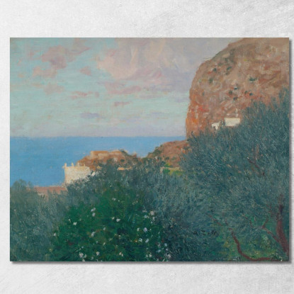 Capri Alfred Zoff azf26 quadro stampato su tela