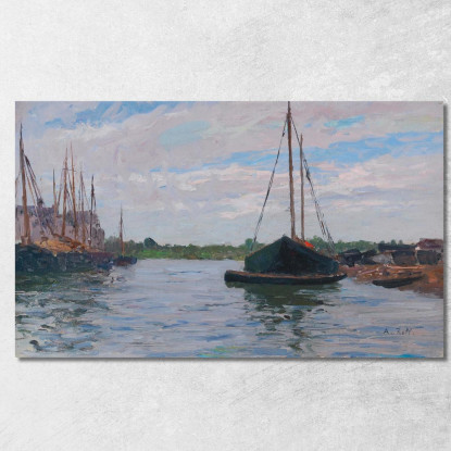 Chioggia 3 Alfred Zoff azf28 quadro stampato su tela