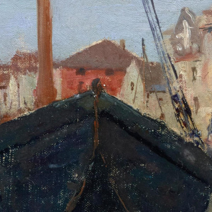 Chioggia Alfred Zoff azf29 quadro stampato su tela