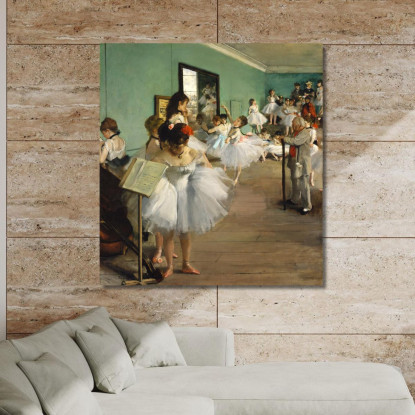 La Lezione Di Danza 1874 Edgar Degas edg73 quadro stampato su tela