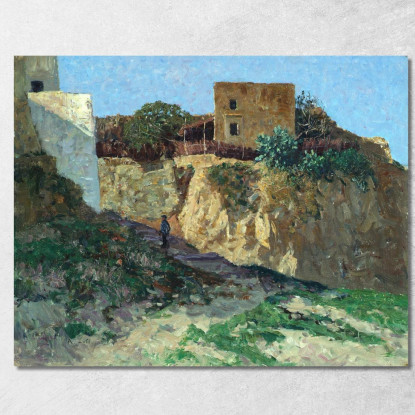 Forio D´Ischia Alfred Zoff azf41 quadro stampato su tela