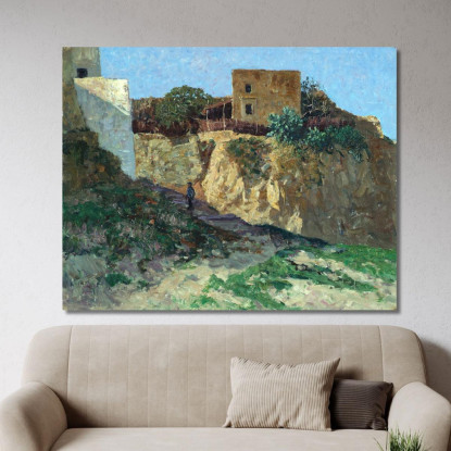 Forio D´Ischia Alfred Zoff azf41 quadro stampato su tela