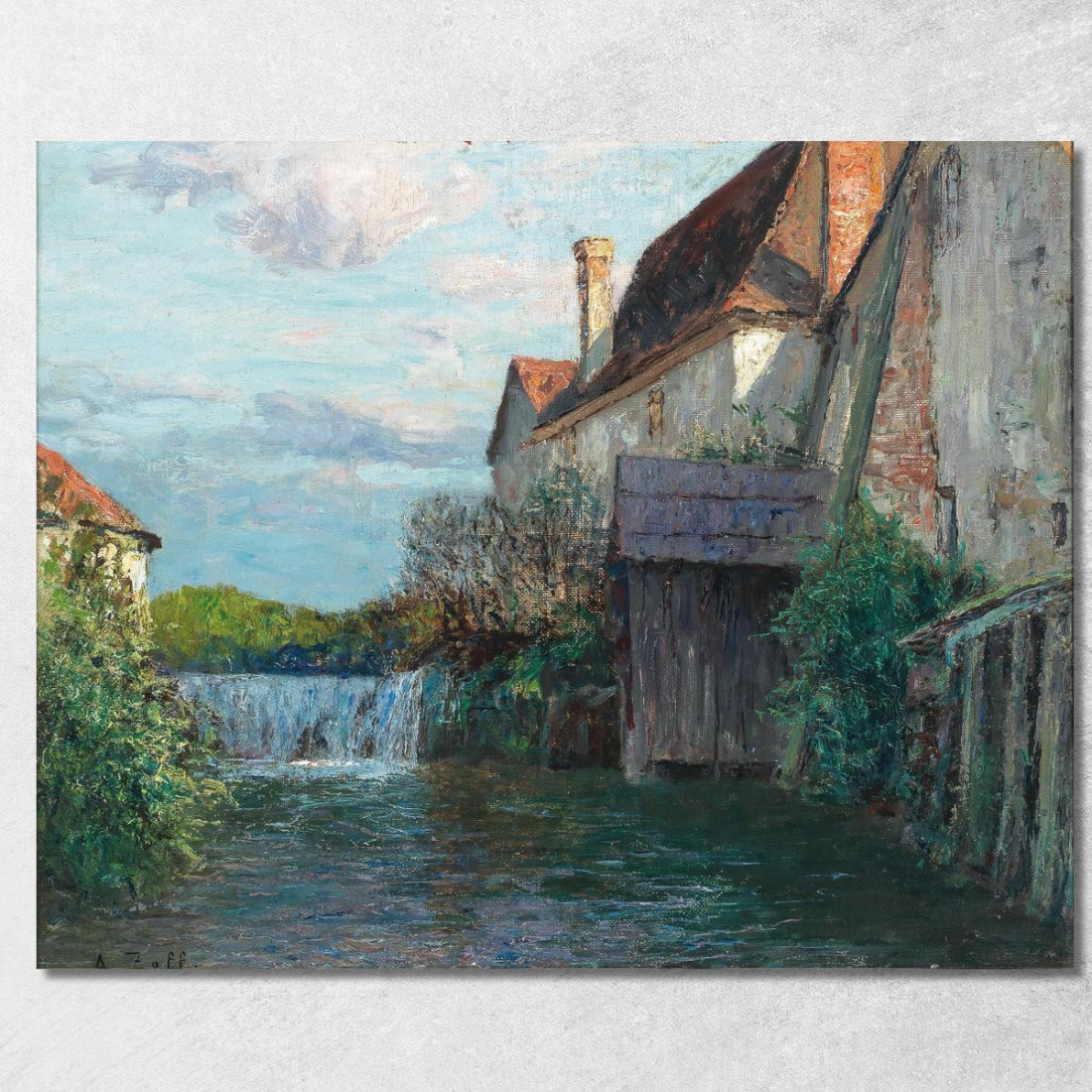 Motivo Di Una Ferriera Della Stiria Alfred Zoff azf49 quadro stampato su tela