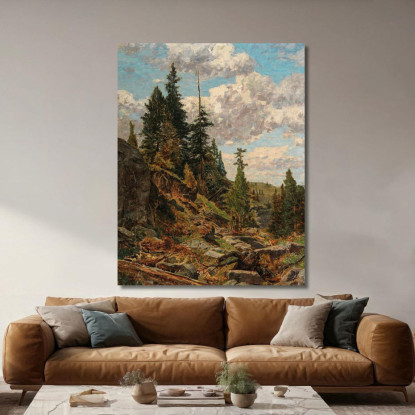 Motivo Della Turracher Alpe Alfred Zoff azf52 quadro stampato su tela