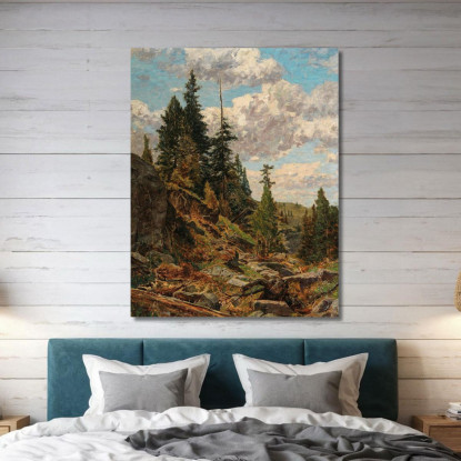Motivo Della Turracher Alpe Alfred Zoff azf52 quadro stampato su tela
