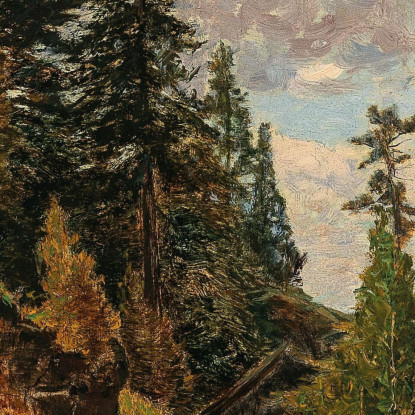 Motivo Della Turracher Alpe Alfred Zoff azf52 quadro stampato su tela
