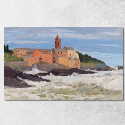 San Giuliano In Genoa Alfred Zoff azf57 quadro stampato su tela