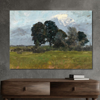 Alberi In Un Paesaggio Alfred Zoff azf68 quadro stampato su tela