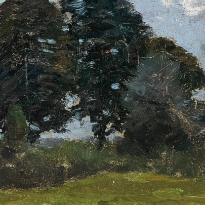 Alberi In Un Paesaggio Alfred Zoff azf68 quadro stampato su tela