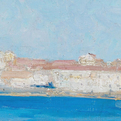 Vista Della Baia Di Rub Alto Alfred Zoff azf69 quadro stampato su tela